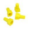 QWORK Yellow Winged Electrical Wire End Connectors Caps, 18-10 AWG,