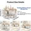 DASITON Makeup Organizer with Drawers and Rotating Makeup Brush Holder,Large