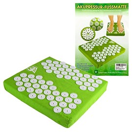 Compar Acupressure Doormat 31 x 35 x 5 cm 62 Stimulation Spinning Tops with 33 Tips Yoga Shanti