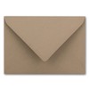 10 x metallic gold lined envelopes DIN C5, cappuccino (brown),