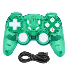 Game Handle Wireless Protective Shell Gaming Controller ABS Gamepad Machine Accessories(Transparent Green MultiColor )
