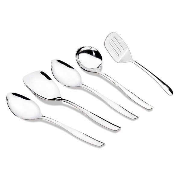 EXPORT STORE 5 Pieces Shining Silver Serenity Food Grade, BPA