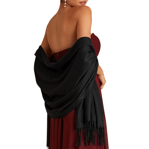 Women's Pashmina Shawls and Wraps Scarf for Wedding Favors Bride Bridesmaid Gifts Evening Dress Shawl