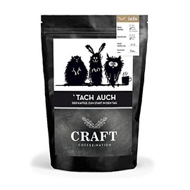 CRAFT 'Tach auch Manufaktur Kaffeebohnen 250 g | Luxus-Manufaktur Kaffee für Fans | Für Kaffeefans
