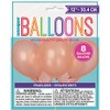 Unique Latex Pearlized Balloons, 8ct, Rose Gold, 12"