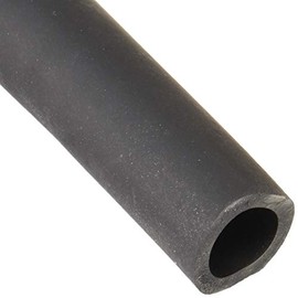 Black rubber tube 0.7 x 1.0 inches (18 x 25 mm)