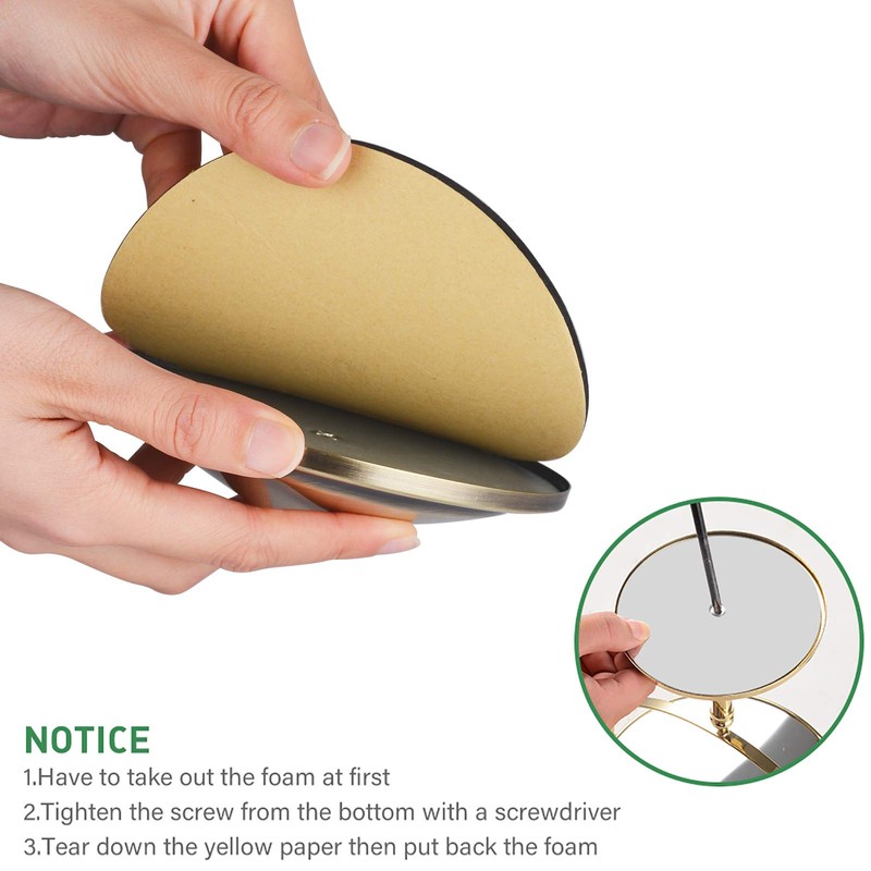Nicesail Tabletop Makeup Mirror, Double-Side 1X-10X, 360 Swivel Magnifying Mirror