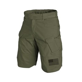H HYFOL Men's Cargo Shorts American Flag Pariotic Multi-Pocket Outdoor Golf Tactical Shorts(Army Green,36)