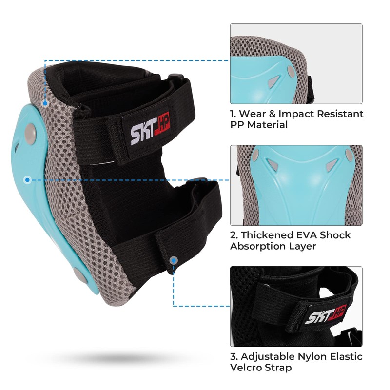 SKT HP Protective Gear for Adults, Knee Pads Elbow Pads