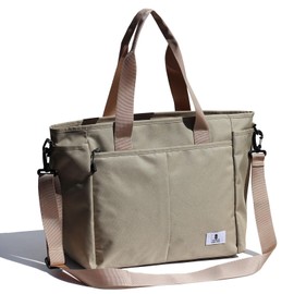 1 Tree Women Weekender Overnight Travel Shoulder Bag Overnight Carry-on Duffel Gym Tote Luggage (khaki)