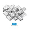 sourcing map 3/16" 5mm Aluminum Crimping Loop Sleeve Double Ferrule