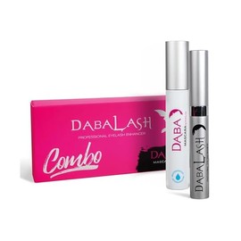 DABALASH Waterproof Combo – Professional Eyelash & Brow Growth Serum + Waterproof Mascara – Promotes the Appearance of Naturally Longer, Fuller & Thicker Lashes + Brows – 0.18 oz & 0.45 oz
