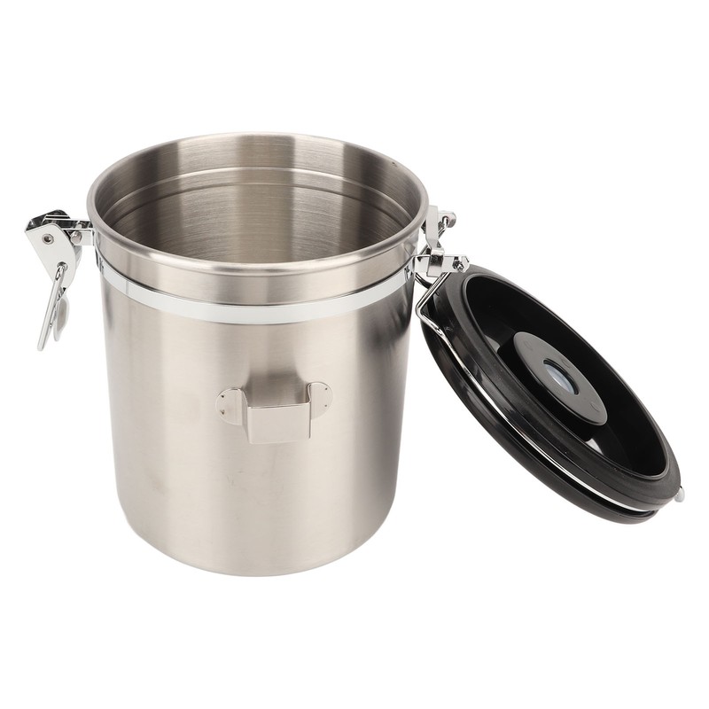 Airtight Stainless Steel Coffee Bean Container Coffee Canister Kitchen Food