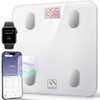 FITINDEX 체중을 위한 FITINDEX 스마트 체중계, BMI, 체지방, 근육량, [Black