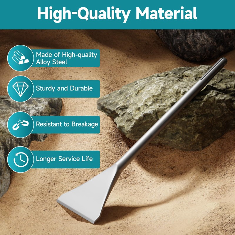 YOSIGHT Tile Chisel with SDS-Max Shanks - 4.33 In. x