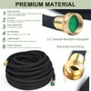Rubber Soaker Hose 1/2 inch 150ft Garden Drip Hose Solid