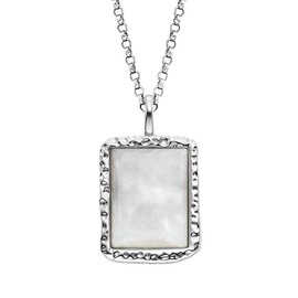 Engelsrufer Women's Necklace Made of Sterling Silver and a Moonstone Pendant – Lobster Clasp – Adjustable Length – Nickel-Free, Sterling Silver, No Gemstone