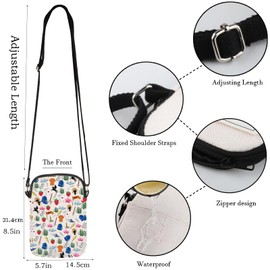 WCGXKO Movie Gift Island Makeup Bag Bookish Gift (brain)