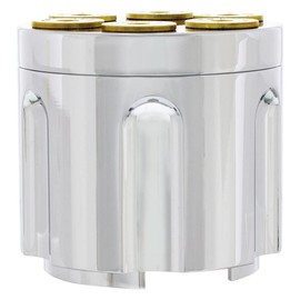 UNITED PACIFIC 70228 Manual Transmission Shift Knob, Gearshift Knob, Chrome, Gun Cylinder 9/10 Speed