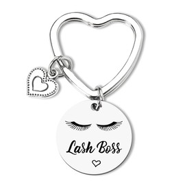 Lash Boss Key Chain Beautician Gifts for Women Best Friend Party Esthetician Supplies Lash Tech Artist Birthday Supplies Gift for Daughter Sister Girlfriend Christmas Gifts Cosmetologist Accessories