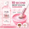 Makeup Brush Cleaner Solution + Brush Cleaning Bowl, 2 Piece