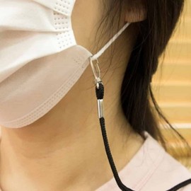 Hook-Type Mask Lanyard Strap for Masks & ID Cards Blue 8ea