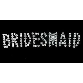 DIAMANTE BRIDESMAID IRON ON TRANSFER