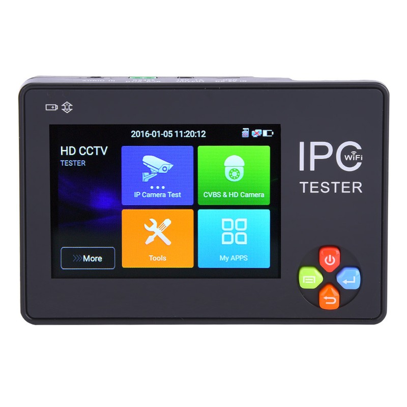 3.5 Inch Touch Screen H.265 4K IPC1600ADHplus IP Camera Tester