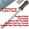 Tile File Tungsten Carbide Grit Edge File Medium Grit 6"