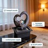 Ferrisland Tabletop Rock - Stacked Waterfall Fountain with LED -
