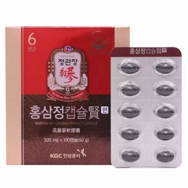 CheongKwanJang Red Ginseng Oil Capsules 500mg x 100 Capsules 1 Box CheongKwanJang Red Ginseng Oil / 정관장 홍삼오일 캡슐 현 500mg x 100캡슐 1박스 정관장홍삼오일
