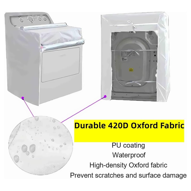 MLTYCZY 2 Pack Outside Washer and Dryer Covers, Heavy-Duty Waterproof