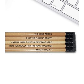 The Dude - Inspirational Pencils Engraved With Funny And Motivational Sayings For School And The Office