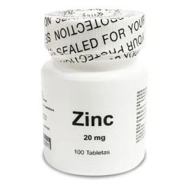 Zinc 20 Mg, 100 Tabletas Sabor N/a