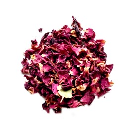 Reiki Charged Red Rose Petals Rosa Centifolia Wildcrafted in Pakistan Loose Leaf Dried Flower 0.25 oz bag Small Sample Tea