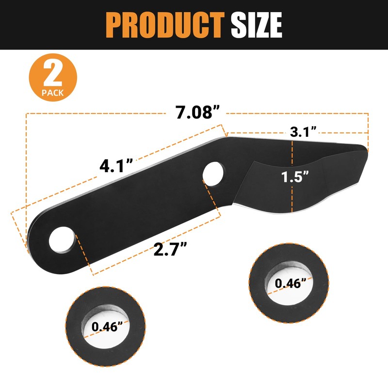 2 PC Steel Lopper Blades Replacement for Fiskars PowerGear 25"/31"