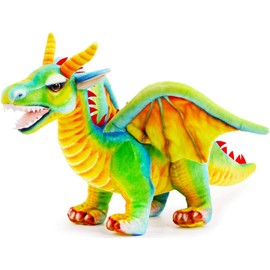 TigerTaleToys Dragon Plush Dragon, Real, 23.6 inches (60 cm), Pet, Large, Cool, Vibrant