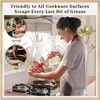 Ayerphalo Bacon Grease Container with Strainer - 46OZ Large Capacity,