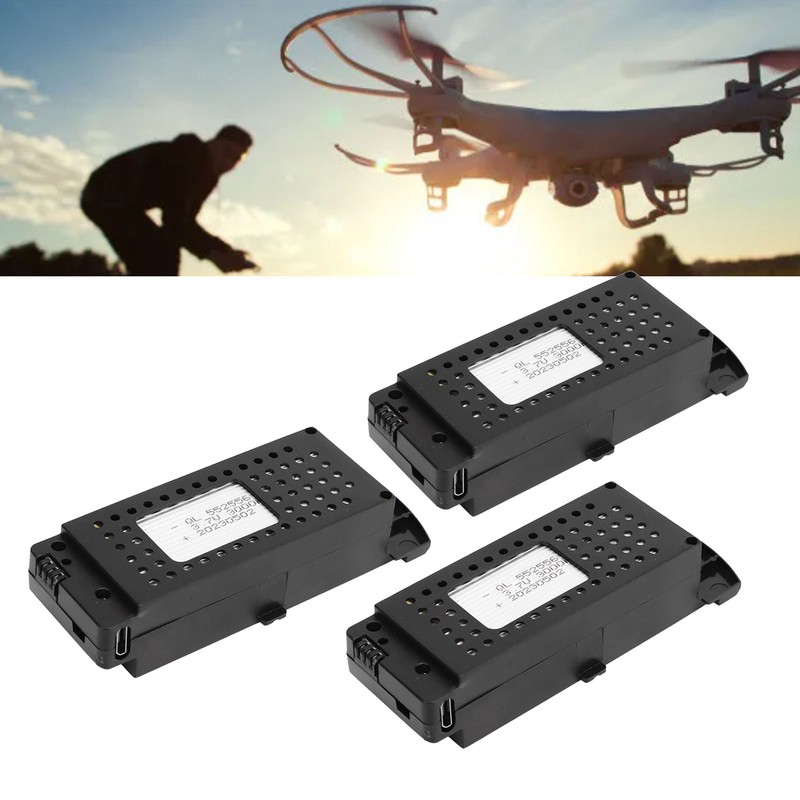 3 Pcs Lithium Battery for Remote Control Aircraft 3000mAh RC