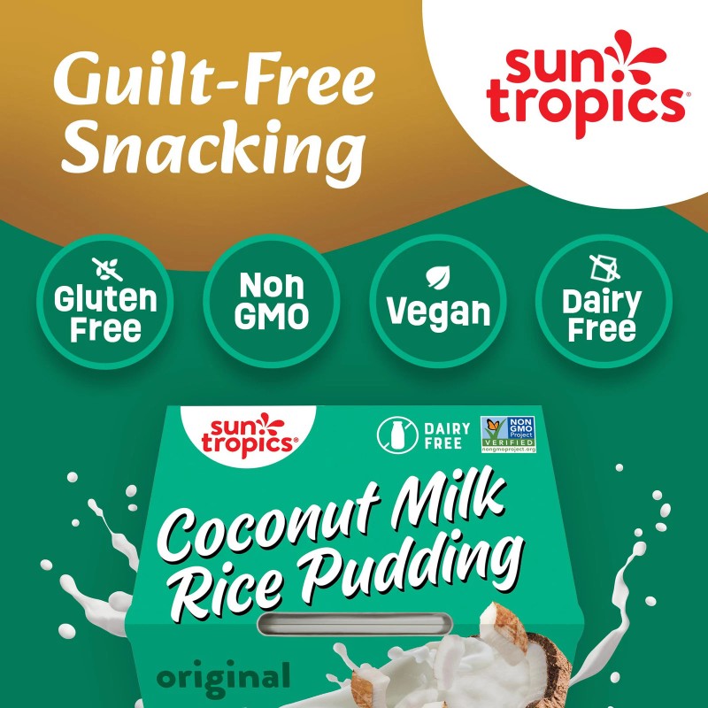 Sun Tropics Coconut Milk Rice Pudding Pack of 6 Dairy