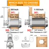 BOZXYE 3 Pack Cabinet Locks with Keys, 1-1/8" Tubular Cam