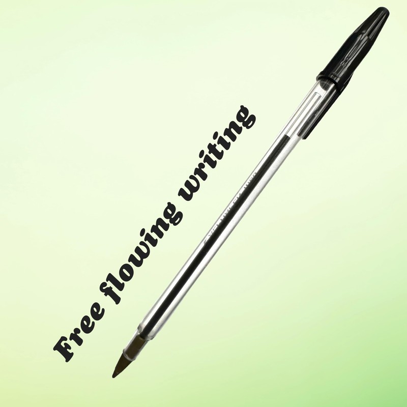 ARTH Pens Red Ink Biro Ballpoint Multipack Box Of 50