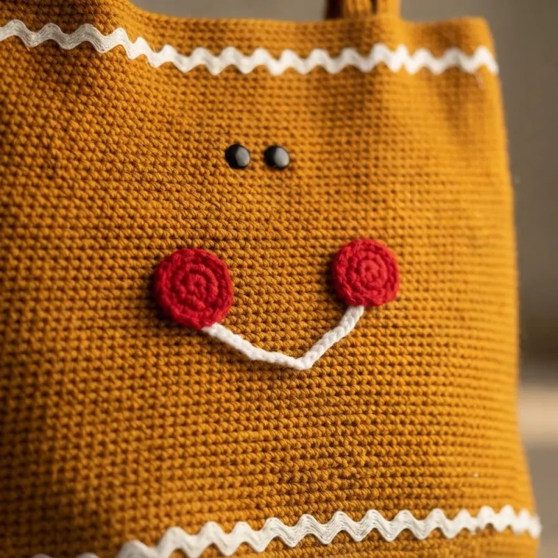 Bolsa Navideña Crochet Tejida A Mano Artesanal Modelos Cool