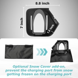 BestEvMod Compatible with Rivian R1T & R1S Charge Port Rain Snow Cover Protector,Outdoor Waterproof,Winter Snow Freezing ICE All Weather Protection, TPE Charger Cover Charging 2022-2025 Accessories