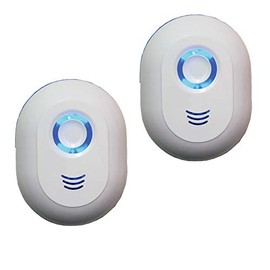 Ionic Air Purifier. Negative Ions to Clean Air Inside Individual Rooms. Small, yet High Concentration. Standard Electric Plug-In (2-Pack)