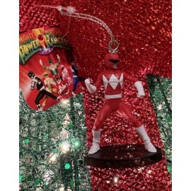 Power Rangers 2024 Red Power Ranger Christmas Tree Ornament, New w Tag