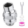 Shower Head Swivel Ball Adapter - Solid Brass Adjustable Shower
