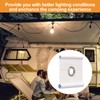 MOROBOR RV Awning Hooks, 12 Pcs Awning Light Clips Easily