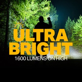 LUXPRO XP915 Compact Tactical Rechargeable 1600 Lumen Flashlight - 18650 Battery