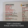 Risch Heavy-Duty 3-Hole Punched Clear Vinyl Page Protectors, Plastic Sleeves